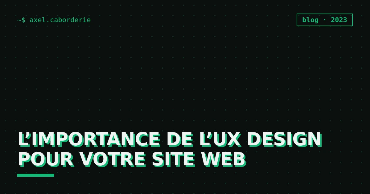 L’importance de l’UX design pour votre site web